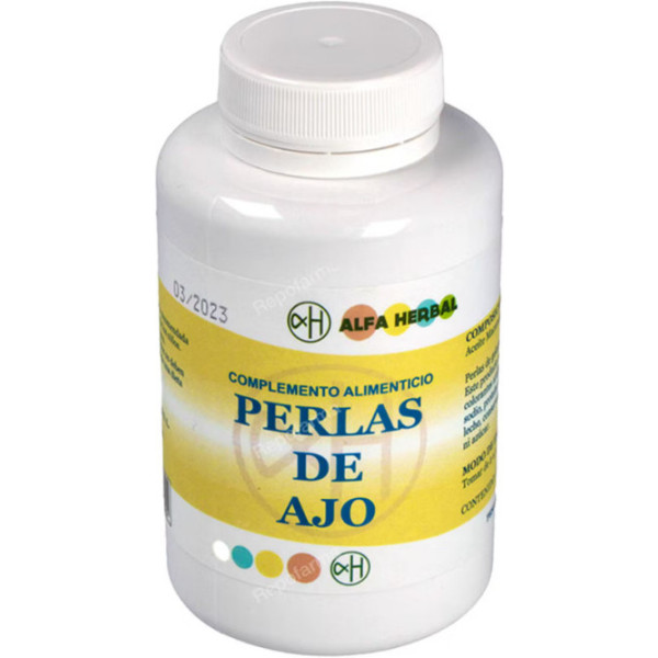 Pérolas de óleo de alho Alfa Herbal 180 pérolas