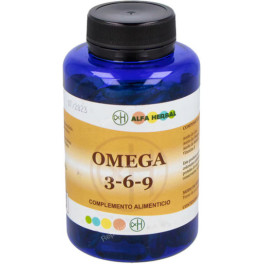 Alfa Herbal Omega 3-6-9 Aceite De Salmón-onagra-lino 100 Perlas