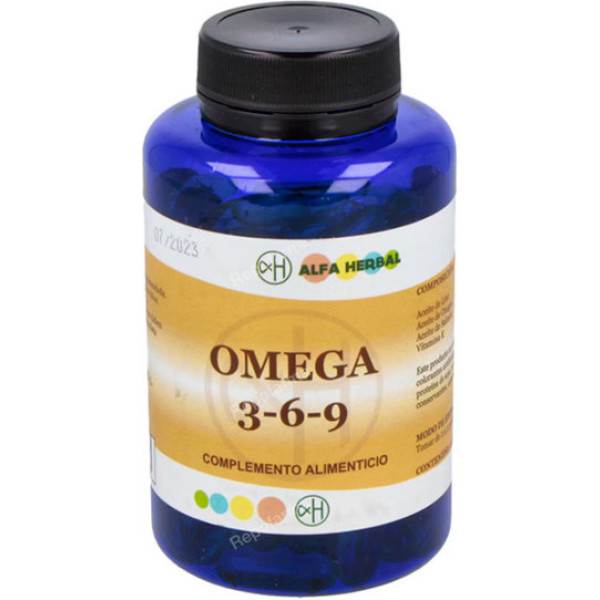 Alfa Herbal Omega 3-6-9 Salmone-Enotera-Olio di Lino 100 Perle