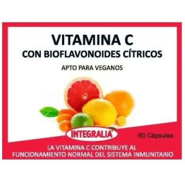 Integralia Vitamine C avec bioflavonoïdes d'agrumes 60 gélules