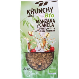 La Grana Crunchy Avena Manzana Canela 375 Gr Eco