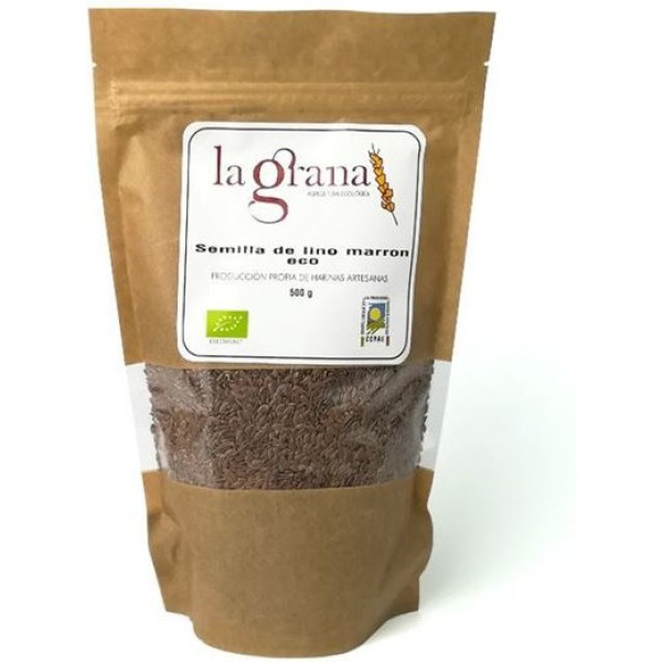 La Grana Graines De Lin Brun 500 Gr Eco