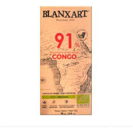 Blanxart Chocolate Amargo 93% Congo Sem Adição de Açúcar 80 Gr Eco