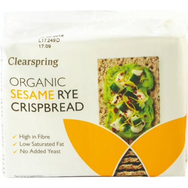 Fette biscottate Clearspring Segale+sesamo 200 Gr Bio
