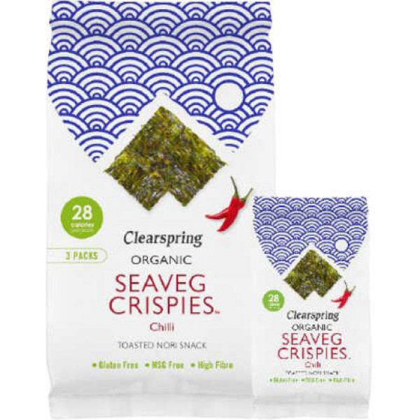 Clearspring Nori-Algen mit Ingwer-Snack 4 Gr