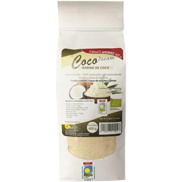 Dream Foods Farinha de Coco Orgânica 400 Gr