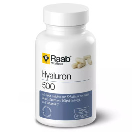 Raab Vitalfood Hyaluron 500mg 60 Caps Sg Vegan