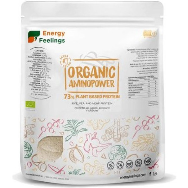 Energy Feelings Biologische Aminopower 73% Chocolade 200 Gr Eco Vegan Sg