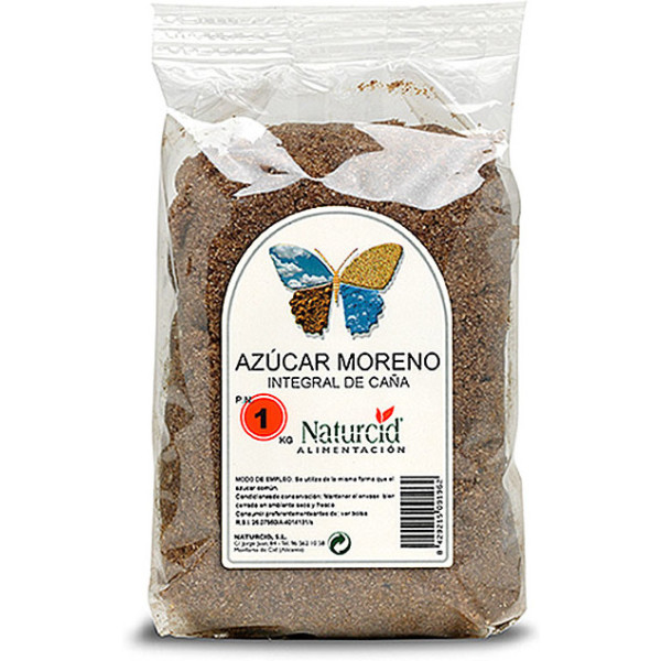 Naturcid Brauner Vollrohrzucker 1 kg Ökologisch