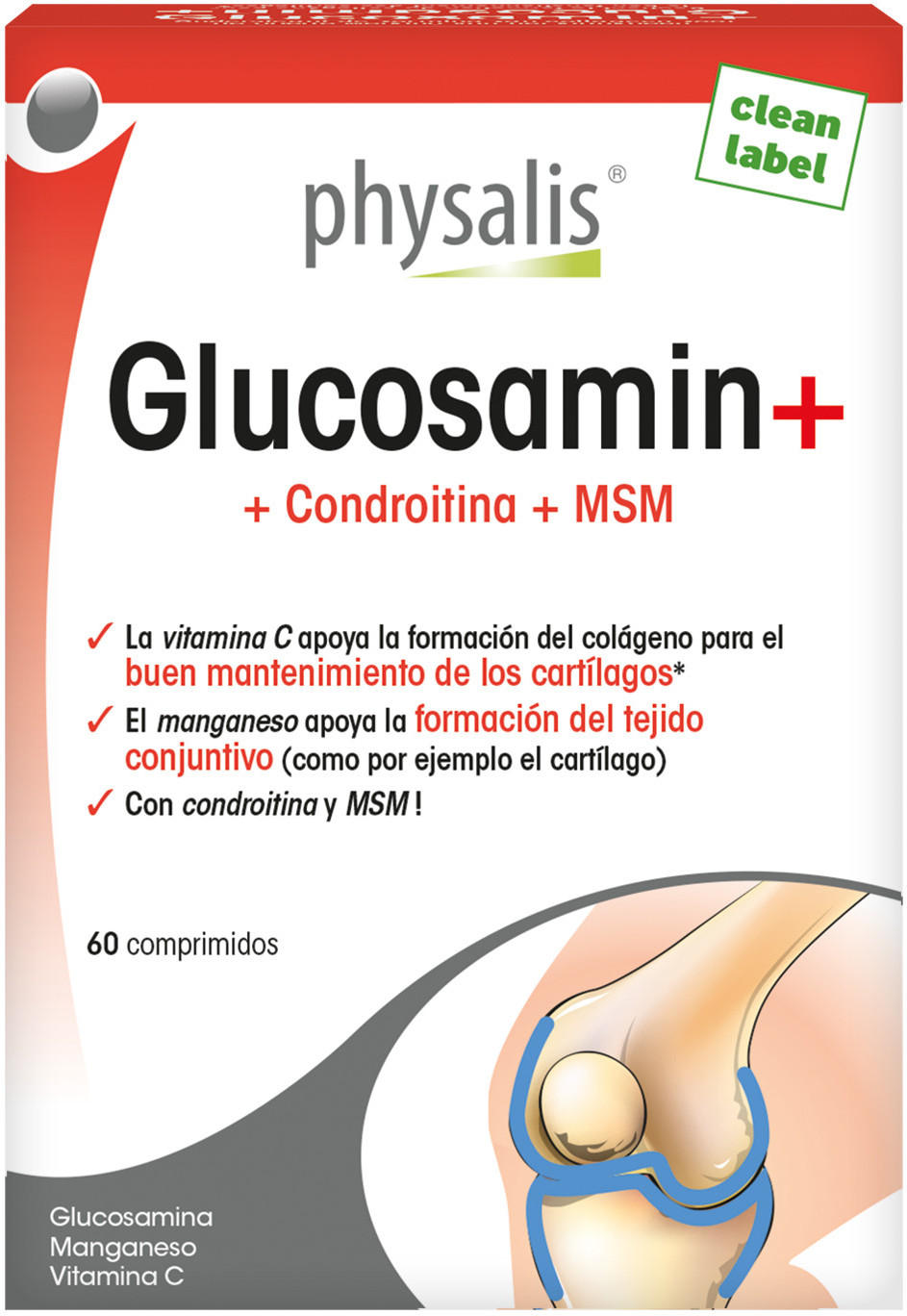 Physalis Glucosamin + Condroitina + Msm 60Comp-image