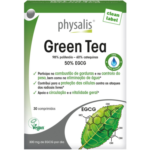 Physalis Chá Verde 30 Comp Vegano