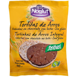 Santiveri Noglut Tortitas De Arroz Choco Con Leche 30 Gr 2 Ud