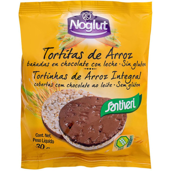 Santiveri Noglut Choco Pudim Bolinhos De Arroz 30 Gr 2 unidades