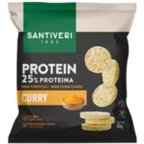 Santiveri Mini Pancake Proteici Gusto Curry 50 Gr