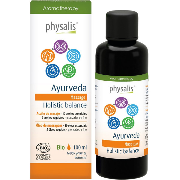 Physalis Ayurveda Huile de Massage Equilibre Holistique 100 Ml Bio