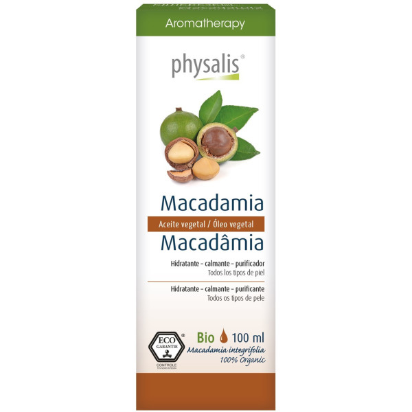 Physalis Huile Végétale Macadamia 100 Ml Bio