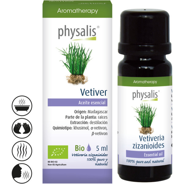 Physalis Huile Essentielle De Vétiver 5 Ml Bio