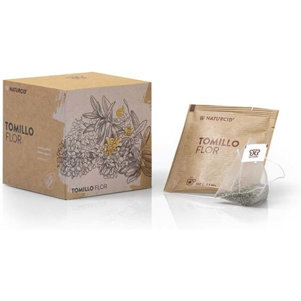 Infusão de flores de tomilho Naturcid 10pirâmides. Eco