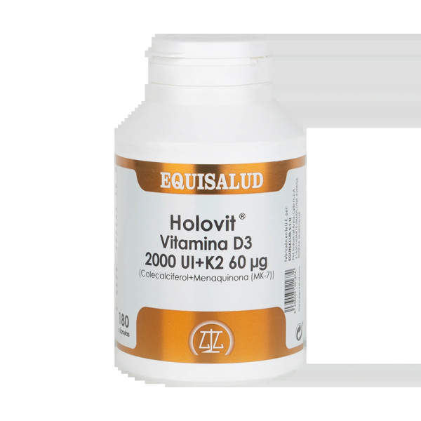 Equisalud Holovitvitamin D3 2000ui + K2 60 Mcg 180 Perlen