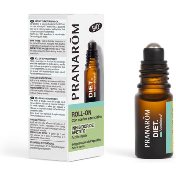 Pranarom Aromaboost Roller Diet Bio (éco) 5 Ml