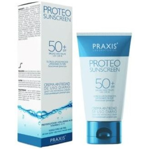 Praxis Proteo Crème Solaire Spf50+ Crème Anti-Âge 60 Ml