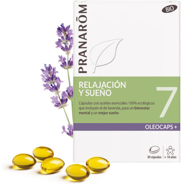 Pranarom Oleocaps 7 Relajacion Sueño Estres Bio 30 Caps