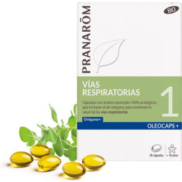 Pranarom Oleocaps 1 Vias Respiratorias Bio 30 Caps