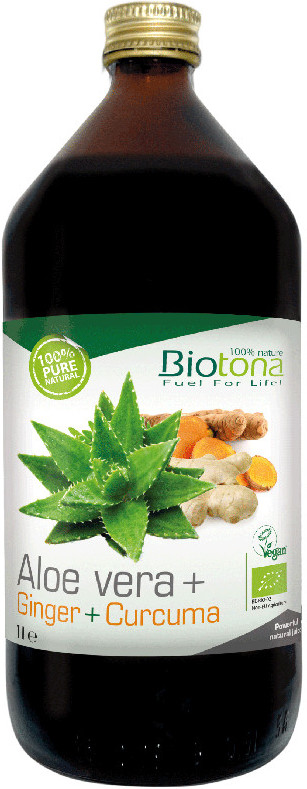 Biotona Jugo Aloe Vera+ Jengibre+ Curcuma Bio 1L-image