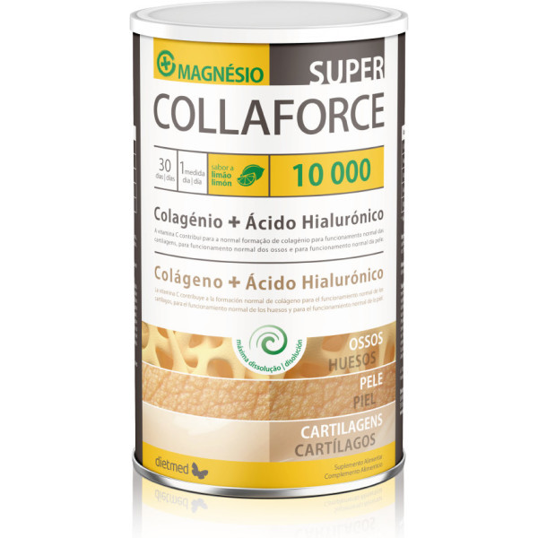 Dietmed Super Collaforce 10.000 Magnésio Limão 450 Gr