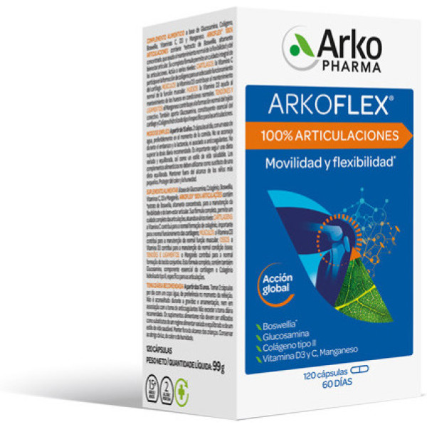 Arkopharma Arkoflex 100% Articulations 120 Capsules