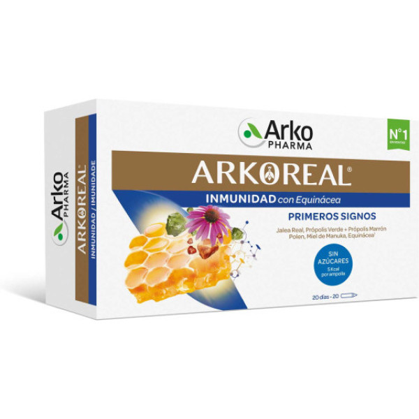 Arkopharma Arkoreal Gelée Royale Immunité 15 Ml 20 Amp S/sucres