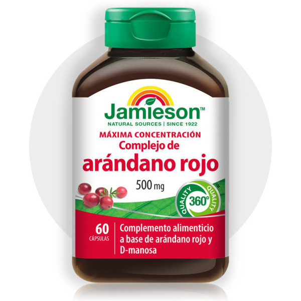 Jamieson Arandano Rojo 500mg 60 Caps Veget