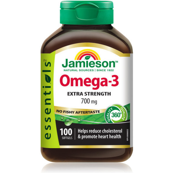 Jamieson Omega 3 Força Extra 700mg 100 Cápsulas