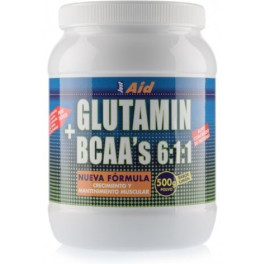 Just Aid Glutamin + Bcaa Sabor Limon 500 G