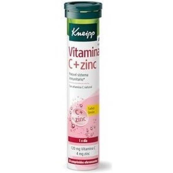 Kneipp Vitamin C + Zink 20 Comp Eferv Zitrone