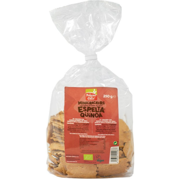 La Finestra Sul Cielo Mini Crackers de Quinoa de Espelta 250 Gr Bio Vegano