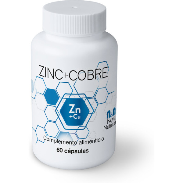 N&n Nova Nutrition Zinco+Cobre 60 Cápsulas
