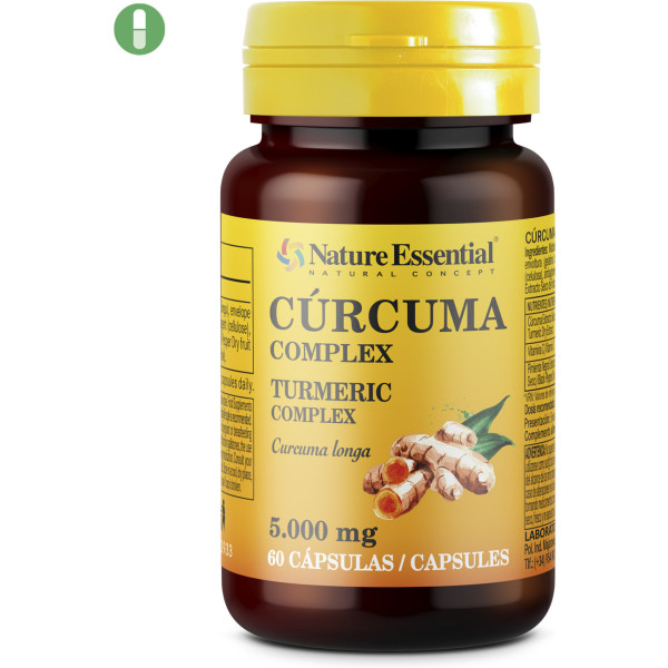 Nature Essential Curcuma 5000mg+vit.c+pepe 60 capsule