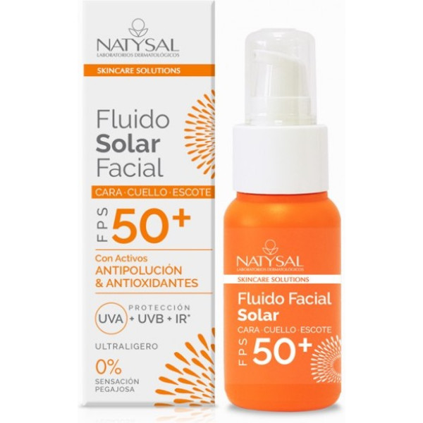 Natysal Solar Spf50 Facial Resistente à Água 50 Ml