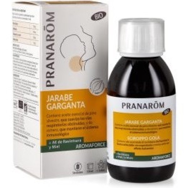 Pranarom Aromaforce Xarope Orgânico para Garganta 150 Ml