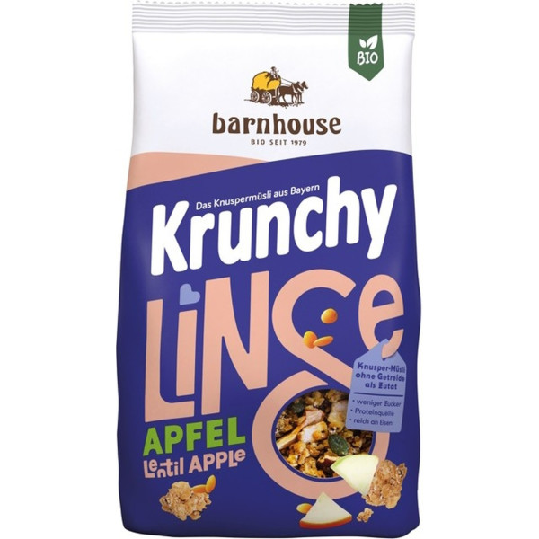 Barnhouse Muesli Krunchy Protein Linzen-Appel 325 Gr Bio