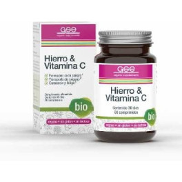 Gse Hierro+ Vitamina C 60 Comp Bio Vegan