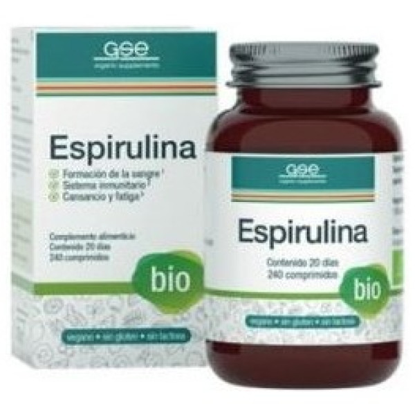 Gse Espirulina 240 Comp Bio Vegan