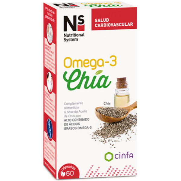 Ernährungssystem Ns Omega 3 Chia 60 Kapseln