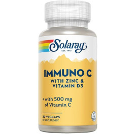 Solaray Immuno C +d3+zn 30 Vcaps