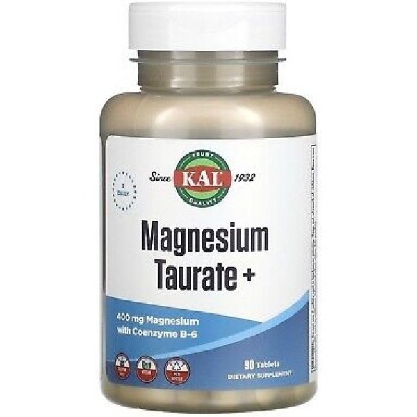 Solaray Magnesium Taurate+b6 90 Comp