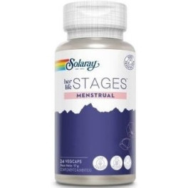 Solaray Estágios Menstruais 24 Vcaps