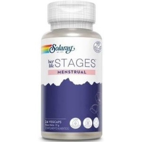 Solaray Estágios Menstruais 24 Vcaps