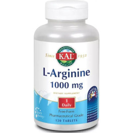 Solaray L-Arginin 1000 mg 120 Comp Kal