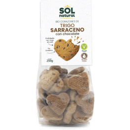 Solnatural Corazones De Trigo Sarraceno Choco Con Sirope Maiz